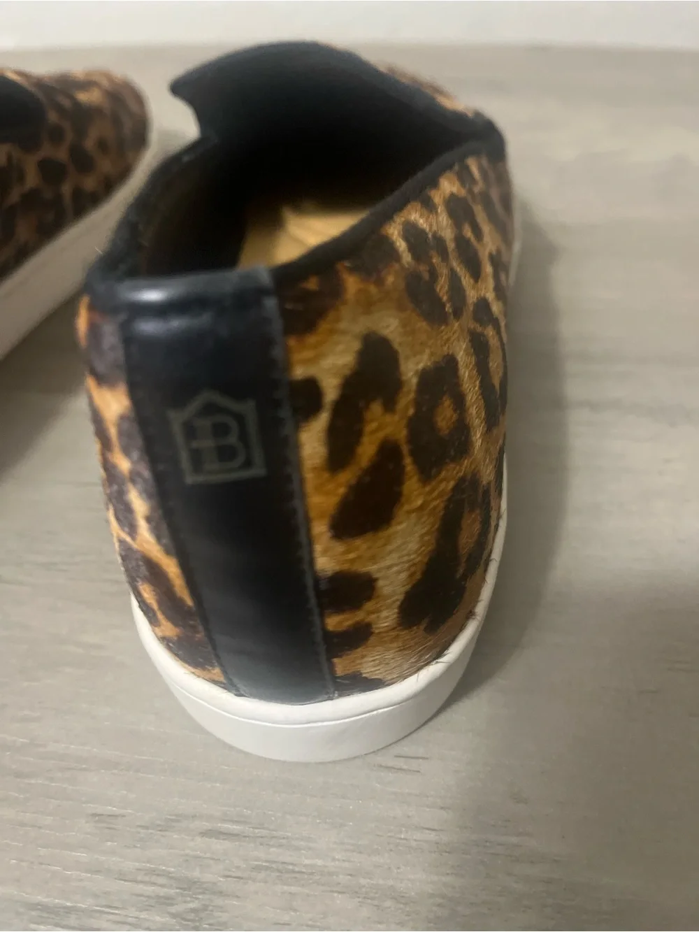 Birdies “The Swift “ Leopard Calf Hair Loafers